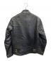 ADDICT CLOTHES (アディクト クローズ)  AD-04 RESISTANCE JACKET (SHEEP)　ダブルライダースジャケット ブラック サイズ:38：85000円