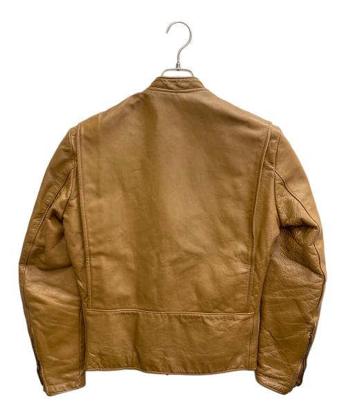 HARLEY-DAVIDSON（ハーレーダビッドソン）HARLEY-DAVIDSON (ハーレーダビッドソン) 70S AMFタグ 　シングルライダースレザージャケット ブラウン サイズ:38の古着・服飾アイテム