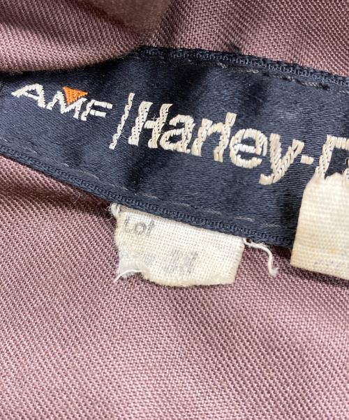 HARLEY-DAVIDSON（ハーレーダビッドソン）HARLEY-DAVIDSON (ハーレーダビッドソン) 70S AMFタグ 　シングルライダースレザージャケット ブラウン サイズ:38の古着・服飾アイテム