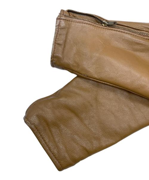 HARLEY-DAVIDSON（ハーレーダビッドソン）HARLEY-DAVIDSON (ハーレーダビッドソン) 70S AMFタグ 　シングルライダースレザージャケット ブラウン サイズ:38の古着・服飾アイテム