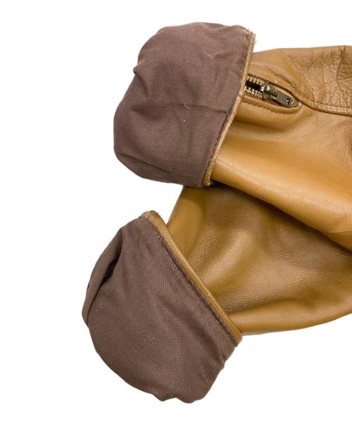 HARLEY-DAVIDSON（ハーレーダビッドソン）HARLEY-DAVIDSON (ハーレーダビッドソン) 70S AMFタグ 　シングルライダースレザージャケット ブラウン サイズ:38の古着・服飾アイテム