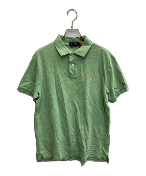 POLO RALPH LAUREN（ポロ・ラルフローレン）POLO RALPH LAUREN (ポロ・ラルフローレン) ポニーロゴポロシャツ グリーン サイズ:Mの古着・服飾アイテム