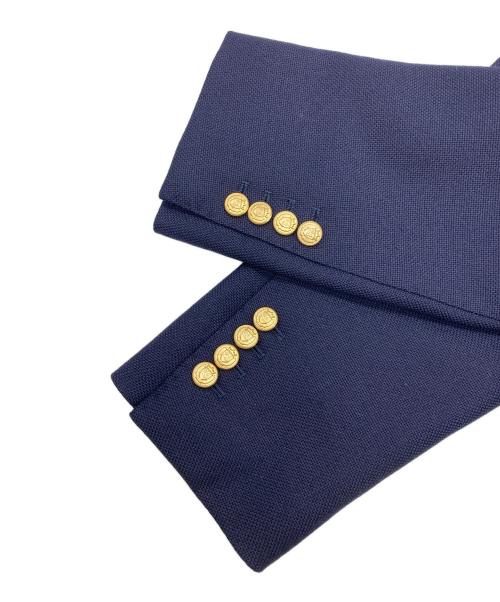 BEAMS F（ビームスエフ）BEAMS F (ビームスエフ) HANDMADE WILLIAM HALSTEAD ウール ブレザー ネイビー サイズ:50の古着・服飾アイテム