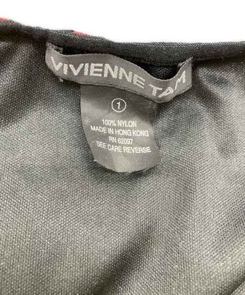 VIVIENNE TAM（ヴィヴィアンタム）VIVIENNE TAM (ヴィヴィアンタム) 柄スカート ブラック×レッド サイズ:Sの古着・服飾アイテム