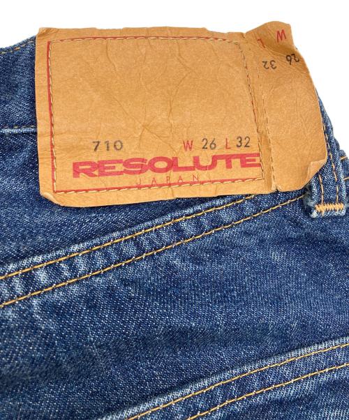 RESOLUTE（リゾルト）RESOLUTE (リゾルト) 710デニムパンツ ブルー サイズ: W26×L32の古着・服飾アイテム