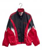 adidasアディダス）の古着「90’Sナイロンジャケット」｜ブラック×レッド