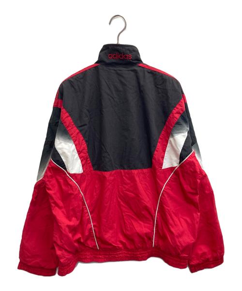 adidas（アディダス）adidas (アディダス) 90’Sナイロンジャケット ブラック×レッド サイズ:Mの古着・服飾アイテム