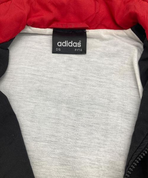 adidas（アディダス）adidas (アディダス) 90’Sナイロンジャケット ブラック×レッド サイズ:Mの古着・服飾アイテム