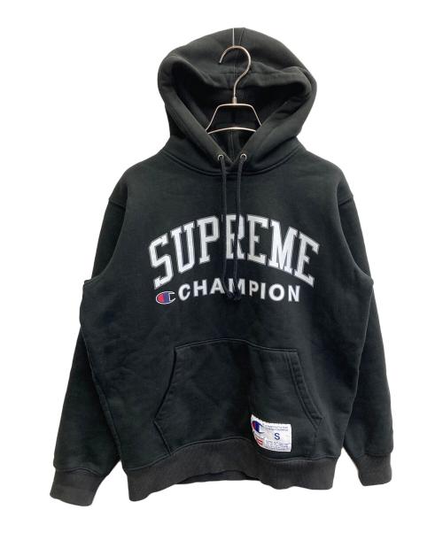 Champion（チャンピオン）Champion (チャンピオン) SUPREME (シュプリーム) 17SS HOODED SWEATSHIRT ブラック サイズ:Sの古着・服飾アイテム