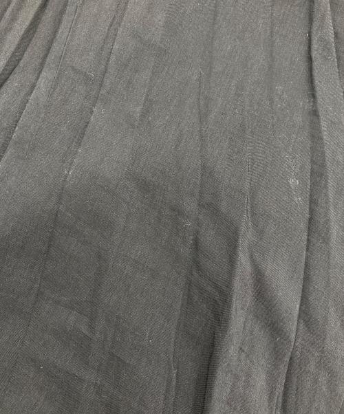 MORTINIQUE（マルティニーク）MORTINIQUE (マルティニーク) トリアセリネンワンピース ブラック サイズ:FREEの古着・服飾アイテム