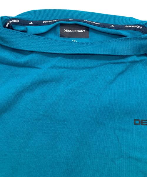 DESCENDANT（ディセンダント）DESCENDANT (ディセンダント) 25ss ENVIRONMENT ORGANIC COTTON SS TEAL ブルー サイズ:3の古着・服飾アイテム