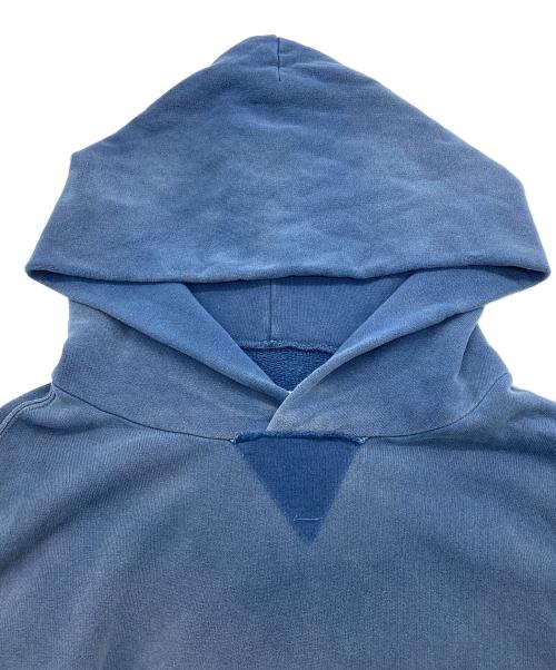 Maison Margiela（メゾンマルジェラ）Maison Margiela (メゾンマルジェラ) 23SS バックワッペンデストロイ加工プルオーバーパーカー ネイビー サイズ:Mの古着・服飾アイテム