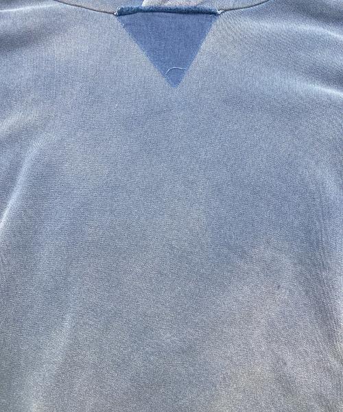 Maison Margiela（メゾンマルジェラ）Maison Margiela (メゾンマルジェラ) 23SS バックワッペンデストロイ加工プルオーバーパーカー ネイビー サイズ:Mの古着・服飾アイテム