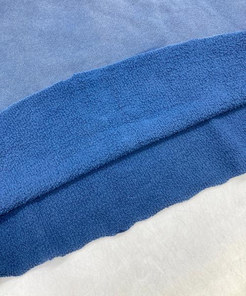 Maison Margiela（メゾンマルジェラ）Maison Margiela (メゾンマルジェラ) 23SS バックワッペンデストロイ加工プルオーバーパーカー ネイビー サイズ:Mの古着・服飾アイテム
