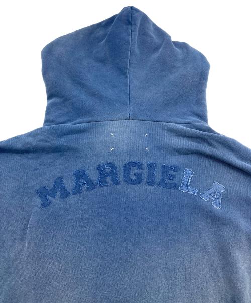 Maison Margiela（メゾンマルジェラ）Maison Margiela (メゾンマルジェラ) 23SS バックワッペンデストロイ加工プルオーバーパーカー ネイビー サイズ:Mの古着・服飾アイテム