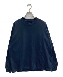 ENNOY（エンノイ）の古着「Crew LS T-Shirt」｜ネイビー