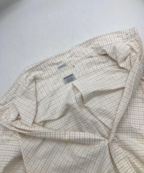 WORKERS（ワーカーズ）WORKERS (ワーカーズ) Modified 6 Button BD, Compact OX, Matilda Check SHIRT ベージュ サイズ:16の古着・服飾アイテム