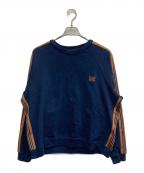 Needles×JOURNAL STANDARDニードルズ×ジャーナルスタンダード）の古着「Track Crew Neck Shirt」｜ネイビー