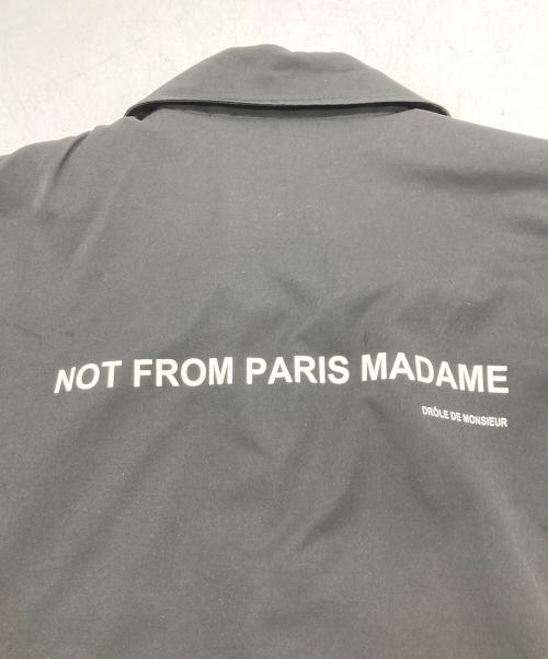 DROLE DE MONSIEUR（ドロール ド ムッシュ）DROLE DE MONSIEUR (ドロール ド ムッシュ) COLLARED NFPM JACKET ブラック サイズ:Sの古着・服飾アイテム