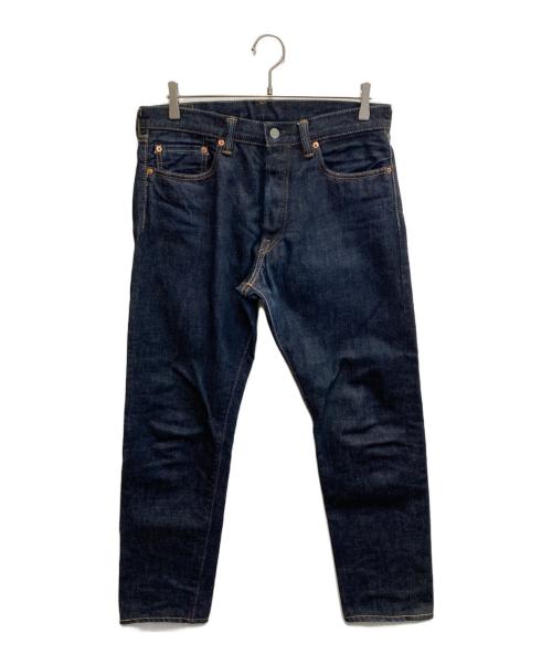 MOMOTARO JEANS（桃太郎ジーンズ）MOMOTARO JEANS (桃太郎ジーンズ) 出陣レーベルナローテーパードジーンズ ネイビー サイズ:W32×L33の古着・服飾アイテム
