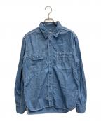 MOMOTARO JEANS桃太郎ジーンズ）の古着「トリプルステッチデニムシャツ」｜スカイブルー
