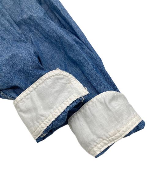 MOMOTARO JEANS（桃太郎ジーンズ）MOMOTARO JEANS (桃太郎ジーンズ) トリプルステッチデニムシャツ スカイブルー サイズ:40の古着・服飾アイテム