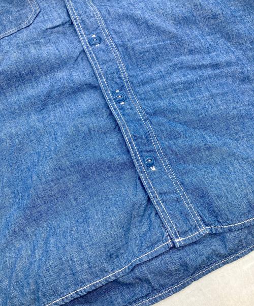 MOMOTARO JEANS（桃太郎ジーンズ）MOMOTARO JEANS (桃太郎ジーンズ) トリプルステッチデニムシャツ スカイブルー サイズ:40の古着・服飾アイテム