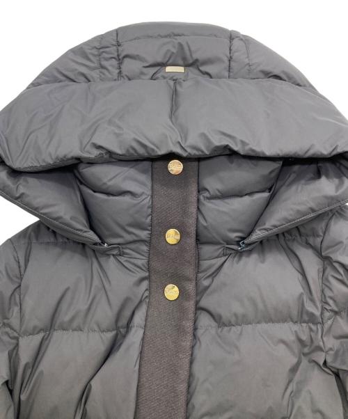 HERNO（ヘルノ）HERNO (ヘルノ) ウール×ダウン フーデットダウンコート/Wool x down hooded down coa グレー サイズ:38の古着・服飾アイテム