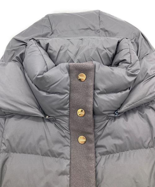 HERNO（ヘルノ）HERNO (ヘルノ) ウール×ダウン フーデットダウンコート/Wool x down hooded down coa グレー サイズ:38の古着・服飾アイテム