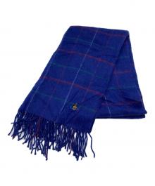 Vivienne Westwood（ヴィヴィアンウエストウッド）の古着「カシミヤマフラー」｜ネイビー