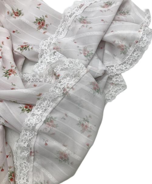 LAURA ASHLEY（ローラ アシュレイ）LAURA ASHLEY (ローラ アシュレイ) フリルスリーブブラウス ピンク サイズ:1の古着・服飾アイテム