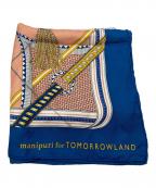 manipuri×TOMORROW LANDマニプリ×トゥモローランド）の古着「スカーフ」｜ホワイト×ブルー