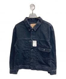 BROOKS BROTHERS（ブルックスブラザーズ）の古着「コットン ブラックデニム トラッカージャケット」｜ブラック