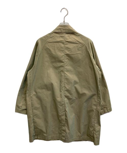 REMI RELIEF（レミレリーフ）REMI RELIEF (レミレリーフ) BEAMS PLUS (ビームスプラス) Balmacaan Coat　（玉虫） ベージュ サイズ:Sの古着・服飾アイテム