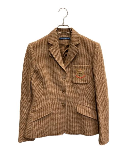 RALPH LAUREN（ラルフローレン）RALPH LAUREN (ラルフローレン) ウールテーラードジャケット ブラウン サイズ:11の古着・服飾アイテム