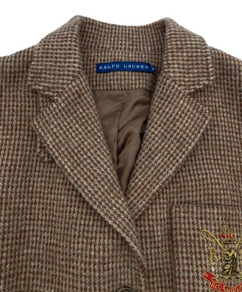 RALPH LAUREN（ラルフローレン）RALPH LAUREN (ラルフローレン) ウールテーラードジャケット ブラウン サイズ:11の古着・服飾アイテム