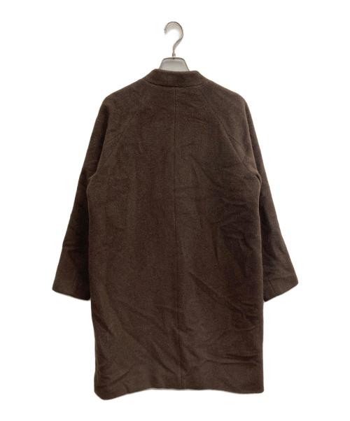 NOMBRE IMPAIR（ノンブルアンペール）NOMBRE IMPAIR (ノンブルアンペール) スタンドカラー コクーンコート ブラウン サイズ:FREEの古着・服飾アイテム