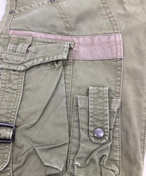 HALB（ハルプ）HALB (ハルプ) カーゴギミックパンツ オリーブ サイズ:Sの古着・服飾アイテム
