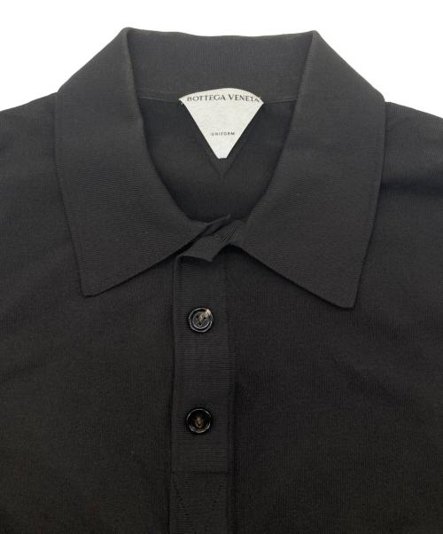 BOTTEGA VENETA（ボッテガベネタ）BOTTEGA VENETA (ボッテガベネタ) ポロシャツ ブラック サイズ:Mの古着・服飾アイテム