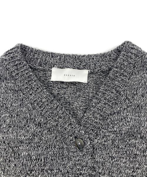 KAGURE（カグレ）kagure (カグレ) ドライコットンVネックカーディガン グレー サイズ:FREEの古着・服飾アイテム