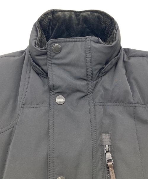 J.PRESS（ジェイプレス）J.PRESS (ジェイプレス) 襟コーデュロイダウンジャケット ブラック サイズ:LLの古着・服飾アイテム