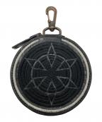 flagstuff×blackmeansフラグスタフ×ブラックミーンズ）の古着「10th Anniversary Circle Pouch Coin Case」｜ブラック×グレー