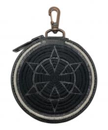 flagstuff×blackmeans（フラグスタフ×ブラックミーンズ）の古着「10th Anniversary Circle Pouch Coin Case」｜ブラック×グレー