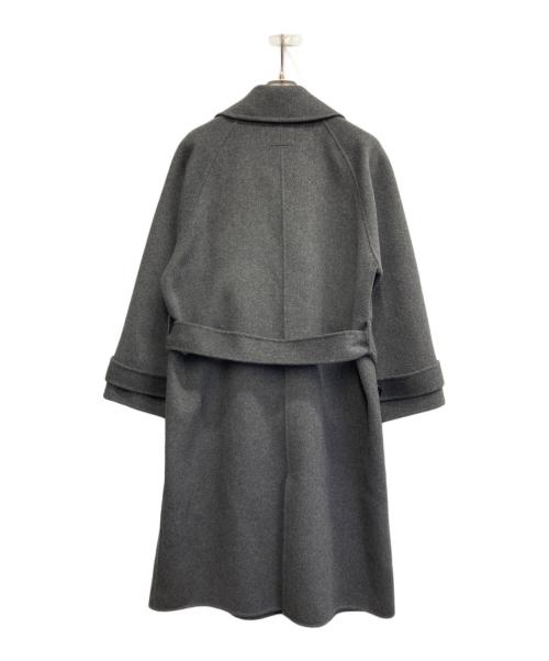 regleam（リグリーム）regleam (リグリーム) ダブルブレストウールコート グレー サイズ:FREEの古着・服飾アイテム