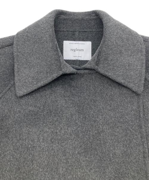 regleam（リグリーム）regleam (リグリーム) ダブルブレストウールコート グレー サイズ:FREEの古着・服飾アイテム