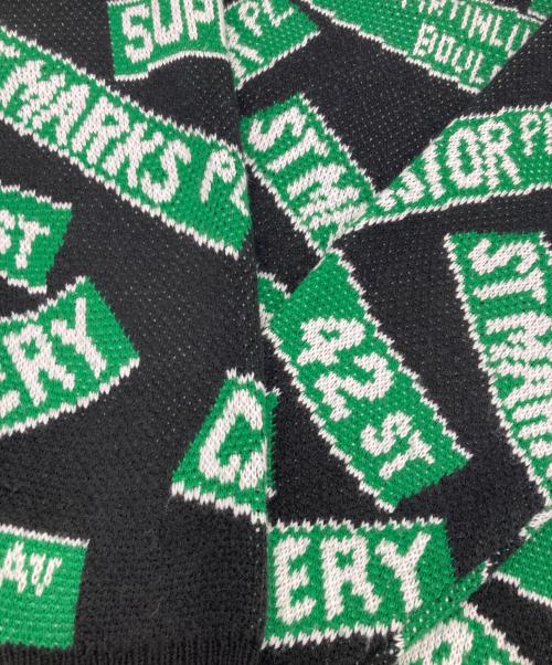 SUPREME（シュプリーム）Supreme (シュプリーム) Street Signs Sweater グリーン×ブラック サイズ:Mの古着・服飾アイテム