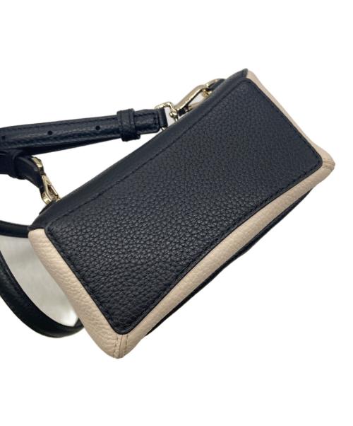 Kate Spade（ケイトスペード）Kate Spade (ケイトスペード) ミニレザーリュック ベージュ×ブラックの古着・服飾アイテム
