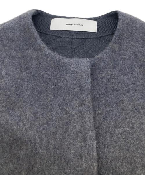 JOURNAL STANDARD（ジャーナルスタンダード）JOURNAL STANDARD (ジャーナルスタンダード) ダブルフェイスコクーンカーディガン グレー サイズ:FREEの古着・服飾アイテム