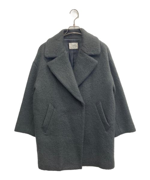 IENA（イエナ）IENA (イエナ) ウールモヘヤシャギーコート グレー サイズ:Sの古着・服飾アイテム