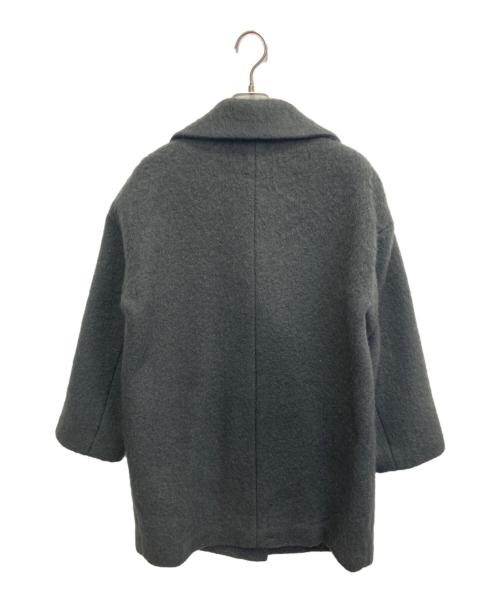 IENA（イエナ）IENA (イエナ) ウールモヘヤシャギーコート グレー サイズ:Sの古着・服飾アイテム